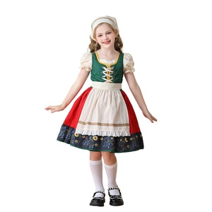 Costume d'Oktoberfest de Munich pour fille, robe classique alpine Dirndl, robe de soirée fantaisie pour cosplay - Product Image 5