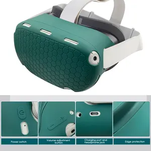 6 <span class=keywords><strong>Pc</strong></span> Silicone Housse De Protection Shell Case pour Oculus Quest2 Quest2 <span class=keywords><strong>VR</strong></span> <span class=keywords><strong>Casque</strong></span> Tête Visage Couverture Eye Pad Poignée Grip <span class=keywords><strong>VR</strong></span> Accessoires - Product Image 3