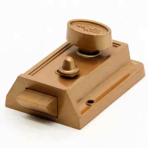 WEKIS Zinc Alloy Night Latch Deadbolt Rim <b>Lock</b> Anti-Theft Door Security Keyless Heavy Guard 60mm Backset 3 <b>Keys</b> - Product Image 2