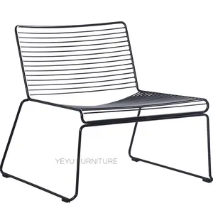 Moderne Klassische Metall Outdoor loft Studio Draht Hee Lounge Stuhl