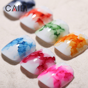 Caili Marble Ink Glitter Acuarela Blooming <span class=keywords><strong>Gel</strong></span> Esmalte de uñas Alcohol Ink Blossom <span class=keywords><strong>Gel</strong></span> UV LED <span class=keywords><strong>gel</strong></span> polaco - Product Image 3