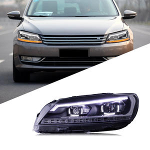 Faro Anteriore per <span class=keywords><strong>Volkswagen</strong></span> <span class=keywords><strong>Passat</strong></span> <span class=keywords><strong>B7</strong></span> 2012-2016 Versione Europea con LED DRL HID Angel Eye Doppio Fascio Xenon Nuovo Accessori VW 12v - Product Image 2