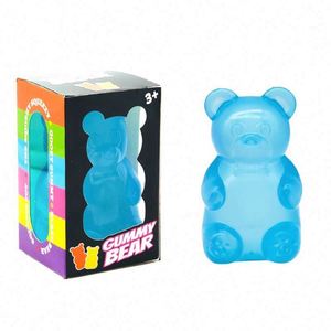 Candy Color TPR <b>Gummy</b> <b>Bear</b> Squishy Toy Slow Rebound Stress Ball-Soft Stretchy Sensory Toy for Office/School/Home - Product Image 6