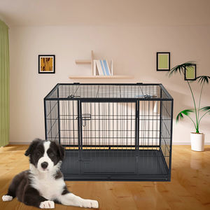 Open Metalen Kennels Met <span class=keywords><strong>Plastic</strong></span> Dienblad Hout En Ijzeren Dierenhuizen En Hondenkooien - Product Image 6
