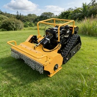 Robot tondeuse à gazon télécommandé à moteur diesel puissant de 80 centimètres bricolage de qualité industrielle pour la maison et le jardin