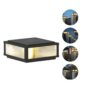 שער עמיד למים חיצונית 85-265v אור אורות עמודי עמוד אורות e27 כביש כביש שחור 5 וואט - Product Image 3