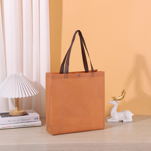 Bolsas de compras no tejidas de estilo ecológico duraderas, espaciosas y elegantes para compras diarias y exposiciones reciclables - Product Image 4