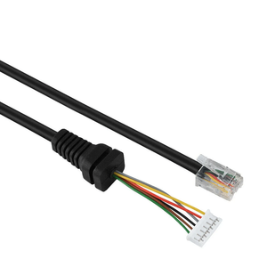 Tùy chỉnh 6P4C RJ11 che chắn mở dây cáp mở rộng cho ADSL Modem và điện thoại hệ thống - Product Image 5