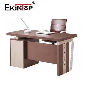 Ekintop आधुनिक कार्यालय फर्नीचर डेस्क उच्च तकनीक कार्यकारी एल के आकार का कार्यालय डेस्क