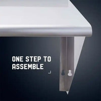 Fregadero Comercial de Acero Inoxidable VanSenk, Modelo GQB-1030, de Una Sola Capa, para Montar en la Pared, para Restaurantes, Hoteles y Hogares