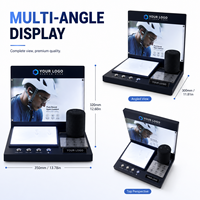 Stand Display Speaker Headset Bluetooth Modern Ramah Lingkungan Buatan Khusus dengan Plastik Bercahaya untuk Pameran di Pusat Perbelanjaan
