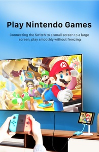Nintendo Switch-USB-C Hub Multi <span class=keywords><strong>3</strong></span> en 1, convertidor tipo C a 4K x 2K HDTV PD, adaptador de carga para Nintendo Switch, accesorios de juego - Product Image 4