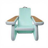 Chaise flottante gonflable, siège flottant, flotteurs pour adultes, chaise de plage, transat de piscine avec accoudoirs et dossier