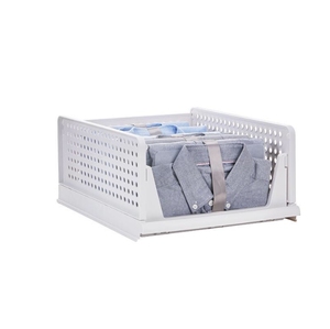 Moderno pieghevole armadio cassetto di stoccaggio PP separatore partizioni <span class=keywords><strong>per</strong></span> cucina bagno abbigliamento pieghevole Rack - Product Image 1