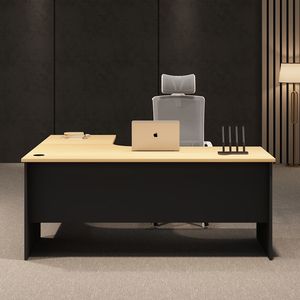 Poste de travail de <span class=keywords><strong>bureau</strong></span> moderne Poste de travail PDG Mobilier de direction Bureaux de luxe en forme de L <span class=keywords><strong>pour</strong></span> la conception de photos de base de table de chambre - Product Image 4