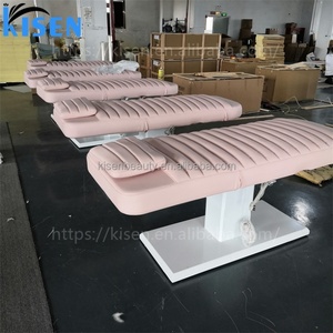 Ensemble de mobilier de salon de beauté Kisen, table incurvée réglable en hauteur, lit de massage électrique pour physiothérapie - Product Image 5