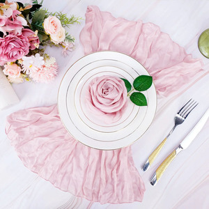 Vente en gros Serviettes <span class=keywords><strong>de</strong></span> table <span class=keywords><strong>vert</strong></span> sauge bordeaux Serviettes en <span class=keywords><strong>gaze</strong></span> <span class=keywords><strong>de</strong></span> <span class=keywords><strong>coton</strong></span> Serviettes en tissu <span class=keywords><strong>de</strong></span> lin blanc <span class=keywords><strong>de</strong></span> mariage - Product Image 4