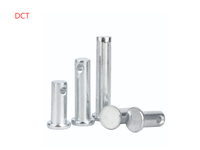 Goupille de centrage galvanisée GB882, goupille cylindrique à tête plate avec trou, goupille en T M3 M4 M5 M6 M