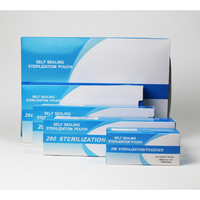 Sachets de Stérilisation Auto-Scellants Certifiés CE ISO, 200 pièces/boîte, Sacs Médicaux Dentaires Jetables pour Autoclave, Vente en Gros, Fournisseur d'Usine, OEM
