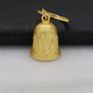 Llavero con Cruz, Colgante Religioso de Aleación de Zinc, Anillo de Metal Hecho a Mano, Forma Redonda, Grabado en Relieve - Product Image 4