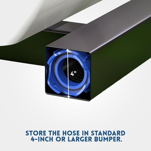 Kit de Manguera de Desagüe para Autocaravana de <span class=keywords><strong>3</strong></span> Pies, Negro/Azul, TPE/PVC, Conector Giratorio de 90 Grados, Adaptador de Visión Clara, 2 Tapas de Almacenamiento - Product Image 6