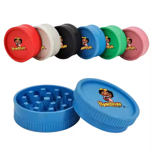 Moulin à épices manuel rond en ABS/silicone, style simple, plusieurs options de couleurs, design de logo personnalisé - Product Image 6