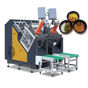 Pressed PET lamination paperboard trays Fast Food container making machine For Turkey dual oven packaging box