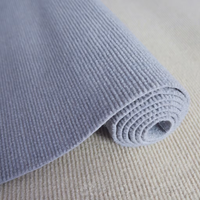 Tapis de cuisine moderne à rayures, en polyester, fabriqué à la machine, lavable, à poils ras