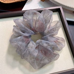 Nuevas llegadas: Coleteros de tela grandes con diseño floral para mujer y niña, accesorios elásticos para el cabello. - Product Image 6