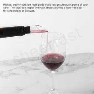 En çok satan 3-In-1 kırmızı şarap soğutma çubuğu ve şarap soğutma ve soğutucu sopa hediye seti ile şarap akıtıcı