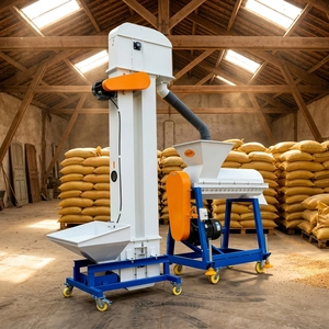 Máquina Despúmarizadora de Semillas de Pasto Portátil HELIDA para Uso Agrícola, para Semillas de Cebada y Fescue, con Elevador, Ahorro de Energía, Capacidad de 10000 Kg/h - Product Image 1