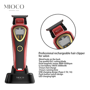 2025 Vector động cơ tông đơ DLC lưỡi 9500rpm 5h phí 3h Thời gian chạy LED chỉ số kim loại cơ thể mioco rs9653 - Product Image 2