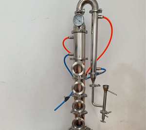 Columna de Destilación con Canasta de Ginebra de 4 Pulgadas, Columna de Reflujo de Acero Inoxidable/Cobre para la Elaboración de Ginebra - Product Image 5