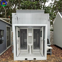 Cabine de toilettes chimiques portable, unité de toilettes mobiles d'extérieur