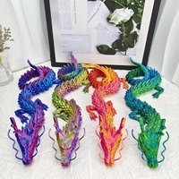 Produit transfrontalier très demandé : Ensemble d'œufs de dragon chinois imprimés en 3D, figurine décorative, jouet, cadeau, coloré, créatif, pour jeunes, aux couleurs vives