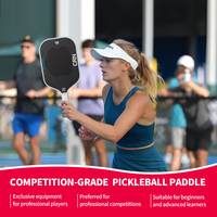 Raquette de pickleball légère en fibre de carbone T700 avec noyau en mousse EPP, durable, contrôle de puissance amélioré
