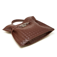 Echt lederen tas fabrikant Womans custom handtas retro geweven tas voor vrouwen hoge kwaliteit schoudertas grote capaciteit tassen
