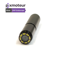 Cámara Endoscópica Industrial Pixmoteur de 8mm, Módulo de Cámara de 2MP, USB 2.0, 1920x1080px, Impermeable, 25FPS, 87 FOV, Luz LED, Inspección de Tuberías, H.264