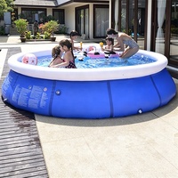 Grande piscine gonflable hors sol en PVC pliable pour adultes