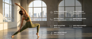 Ensemble 2 pièces de vêtements de yoga et de détente pour femmes, comprenant un soutien-gorge de sport bleu marine à col halter personnalisé et un pantalon long taille haute à jambes larges - Product Image 4