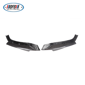 2 Piezas de Divisores de Parachoques Delanteros en Fibra de Carbono Negro Brillante, Lado Izquierdo y Derecho, Compatibles con F30 MT/MP, Marca BFB - Product Image 1