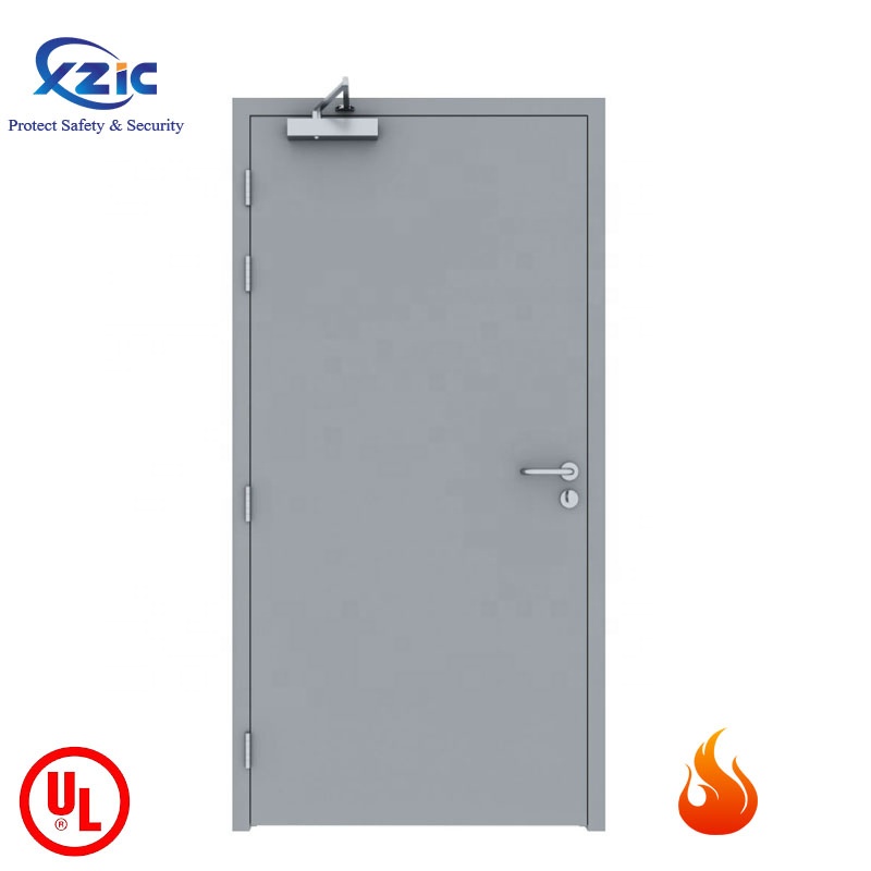 Listado UL 1 2 3 Horas Portas De Fogo De Metal Avaliado Aço Fogo Avaliado Porta Nivela De Metal Oco Com Hardware UL