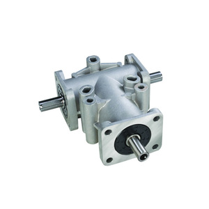 90-degree right-angle converter reducer manufacturer, aluminum alloy housing, small reducer, right-angle bevel <b>gear</b> steering box - Product Image 4