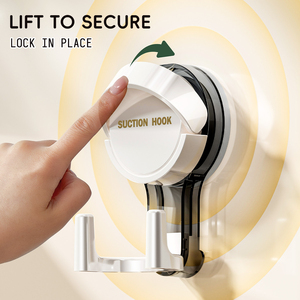 Dual-head Reusable Removable Waterproof Shower Clothes Suction Cup <strong>Hook</strong> Bathroom <strong>Kitchen</strong> Wall Mount Vacuum <strong>Hooks</strong> - Product Image 2