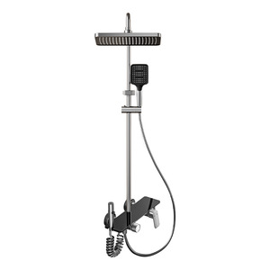 Shower Head Set Rectangle Rain Shower With Anodizing Technology Corrosion Prevention For Hotel And Home Bathroom - Product Image 2