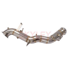 SKYLEY  Downpipes d'échappement Performance T304 pour Mercedes Benz C43 <span class=keywords><strong>C63</strong></span> GLC43 AMG W206 2.0T <span class=keywords><strong>S</strong></span> E V4 M139 2024 Downpipe droit - Product Image 2