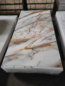 2 mét không thấm nước PVC Panel tường cho TV nền trang trí nội thất chống cháy UV ban đá nhựa cho phòng khách sạn nội thất - Product Image 5