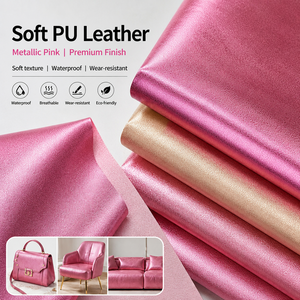 Cuir PU extensible imperméable à effet métallique gaufré brillant pour chaussures, sacs et décoration de canapés - Product Image 1