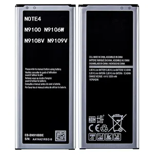 NFC 100% Original 배터리 EB-BN910BBE EB-BN910BBK 대 한 Samsung Galaxy NOTE4 N910a N910V N910C 주 4 N910u N910F N910H NFC