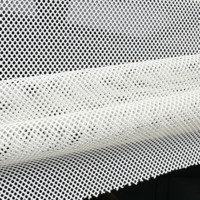 Tissu en maille hexagonale 100% polyester 135 g/m² 160 cm respirant, faiblement élastique, lavable, anti-rétrécissement, doublure pour vêtements de sport, manteaux et chapeaux